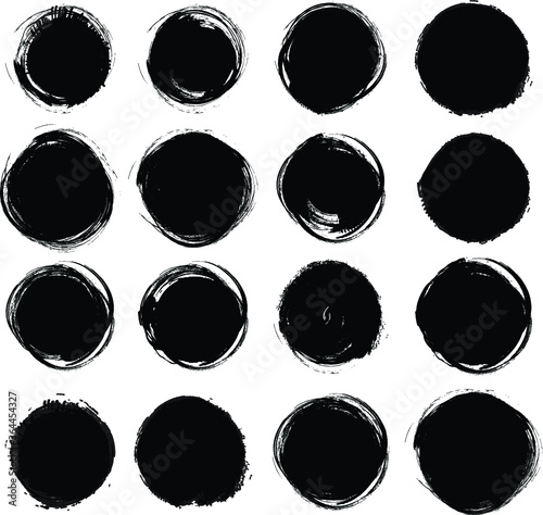 Grunge vector stamps texture . Distressed shapes
