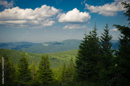 clouds over the mountains