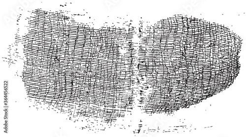  Texture of soft gauze cotton fabric. Abstract monochrome background of coarse crumpled fabric. Vector illustration.