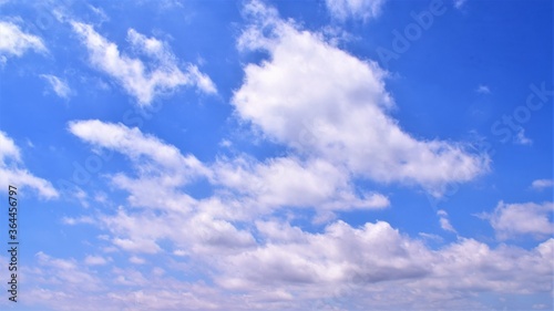 Sky landscape  huge clouds in the morning