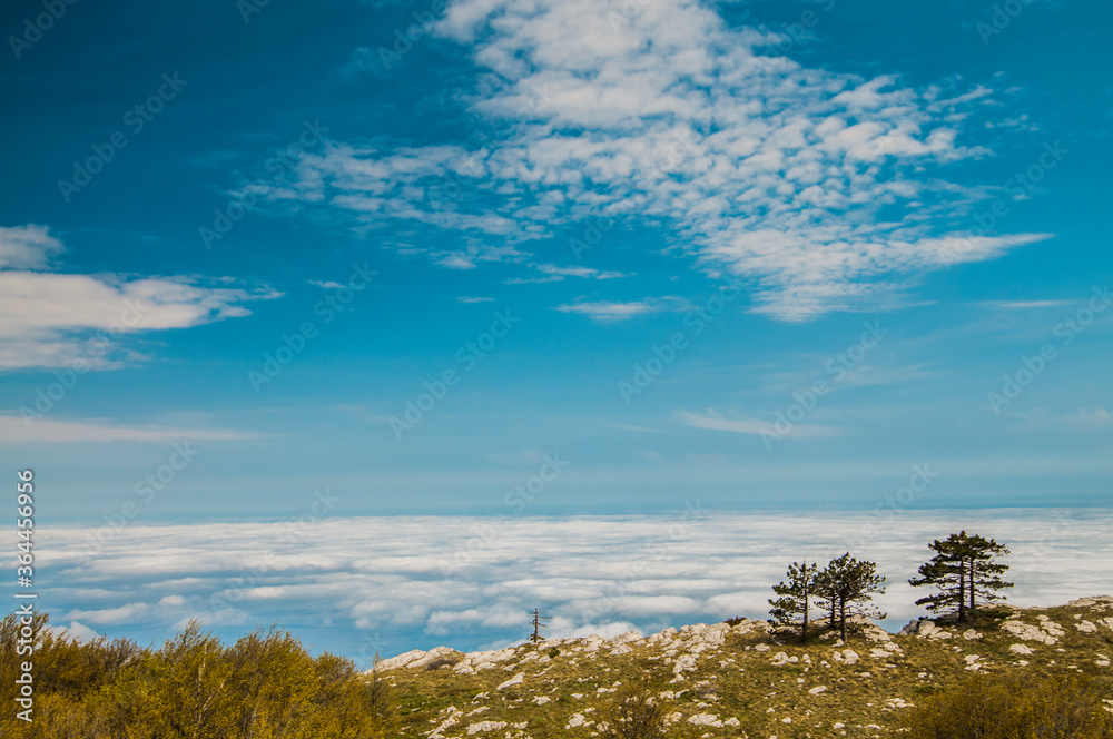 Photo from top of mountain, beautiful horizon Photo from top of mountain, beautiful horizon