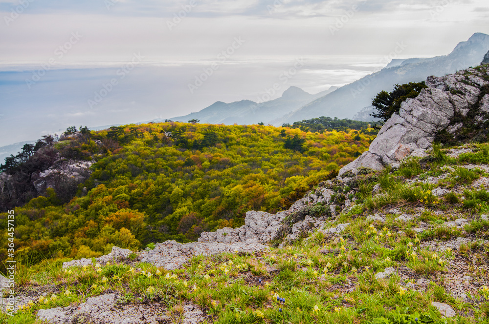 Photo from top of mountain, beautiful horizon