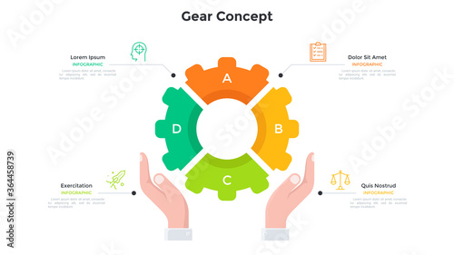 Flat Infographic Vector Template