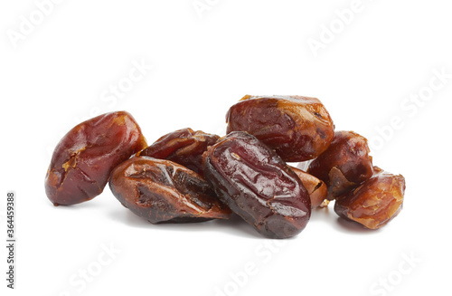 pile of dried dates isolated on white background