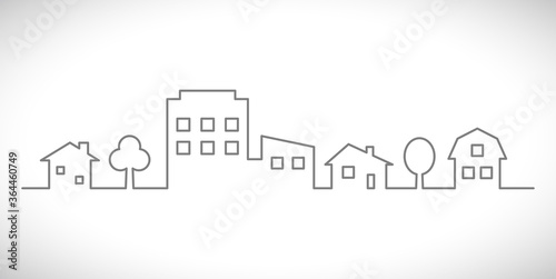 city town outline icon