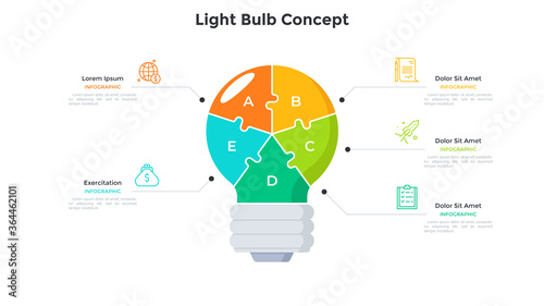 Flat Infographic Vector Template