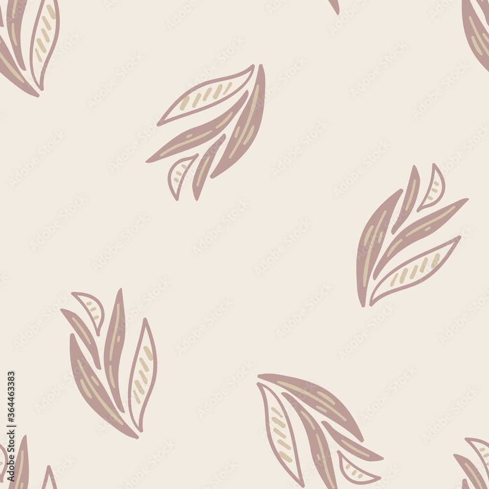 seamless floral pattern with hand drawn leaves. creative floral designs for fabric, wrapping, wallpaper, textile, apparel.