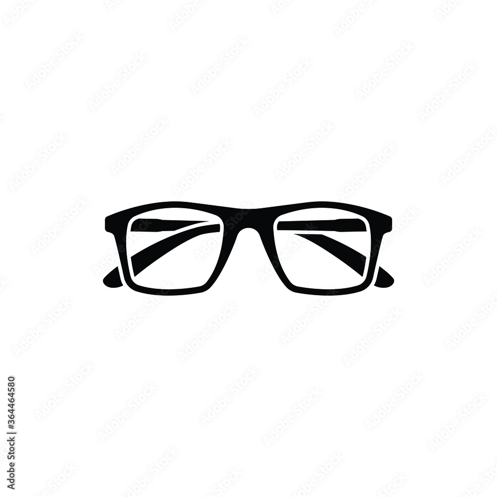 Glasses icon vector, logo isolated on white background Glasses icon vector, logo isolated on white background