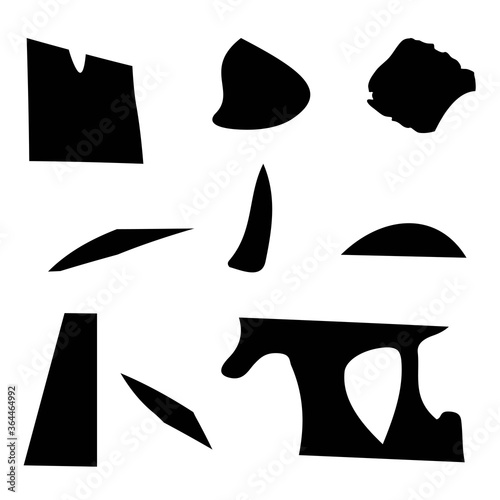 The collection of paint stains