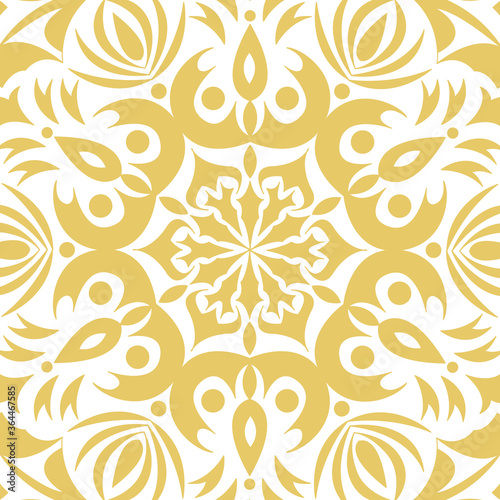 Vintage mandala pattern. Card, with elegant gold mandala design. Luxury illustration. Vector, Eps 10.
