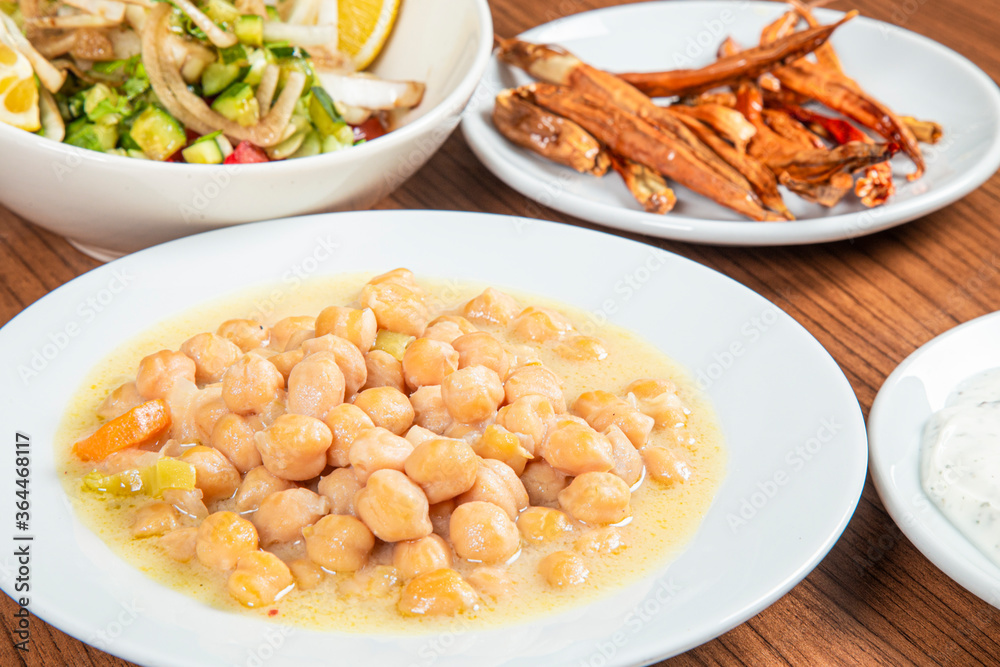Nohutlu Sulu Yemeği, Turkish traditional food. (Turkish cuisine) Homemade Food Chickpeas. Nohutlu Sulu Yemeği, Turkish traditional food. (Turkish cuisine) Homemade Food Chickpeas.