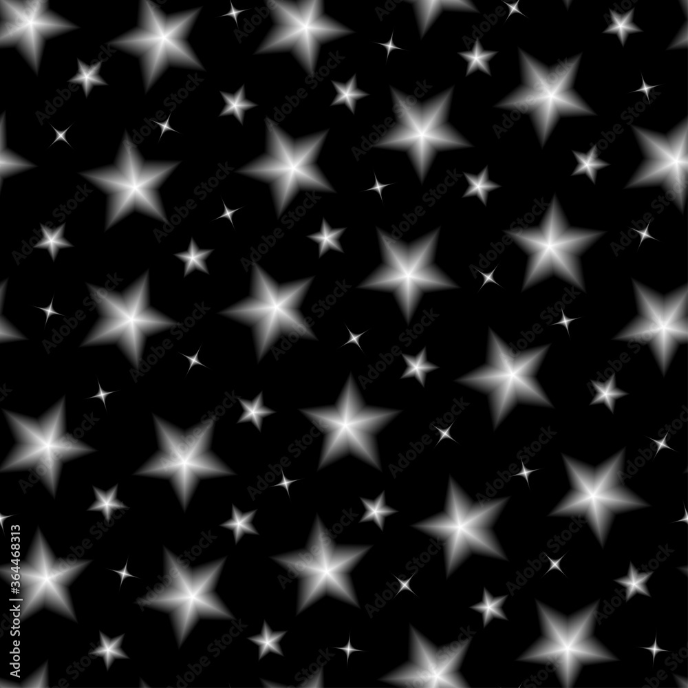 Star on black background seamless pattern. Starry night sky.
Star on black background seamless pattern. Starry night sky.