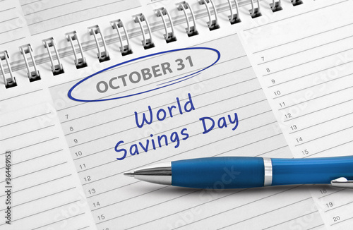 Note, "World Savings Day"