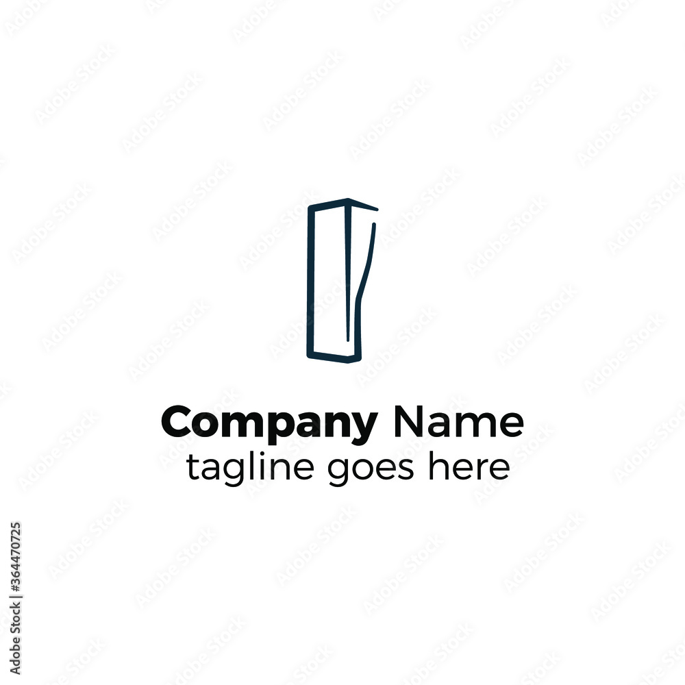 half box half bottle logo design icon vector illustration simple line half box half bottle logo design icon vector illustration simple line