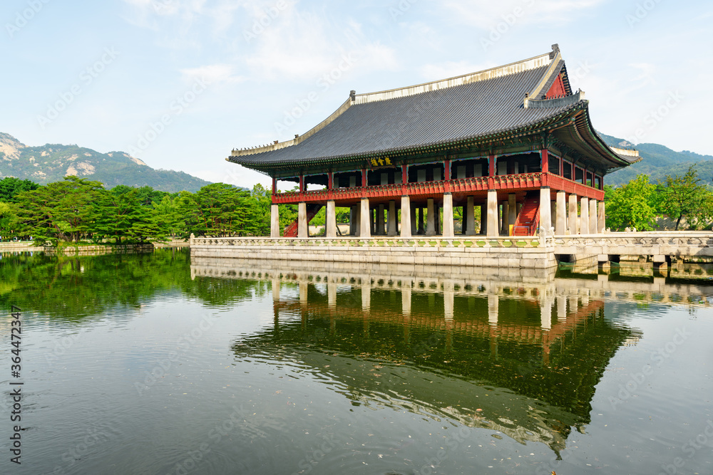 Gyeonghoeru Pavilion at Gyeongbokgung Palace, Seoul, South Korea Gyeonghoeru Pavilion at Gyeongbokgung Palace, Seoul, South Korea