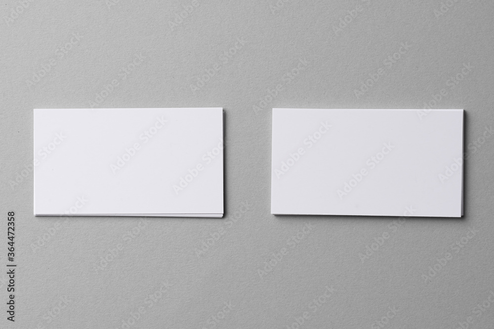 Business mock up cards with copy space on grey Business mock up cards with copy space on grey