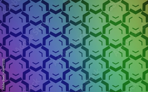 Light Multicolor vector backdrop with bent lines. A circumflex abstract illustration with gradient. The best colorful design for your business.