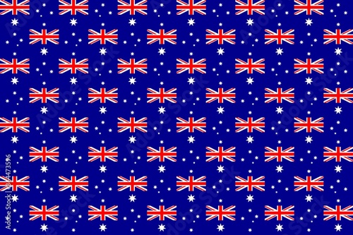 Simple geometric pattern in the colors of the national flag of Australia