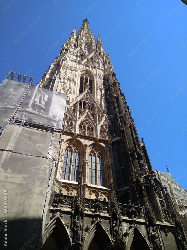The Cathedral in Vienna in Austria for the restoration of 2017.