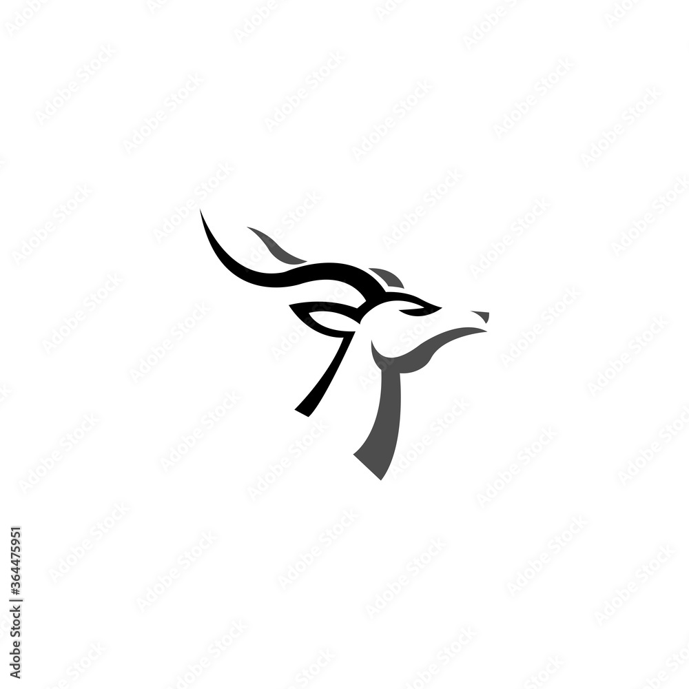 impala-gazelle-oryx-logo-icon-vector-illustration-in-trendy-line-art