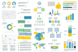 Infographic data elements vector design