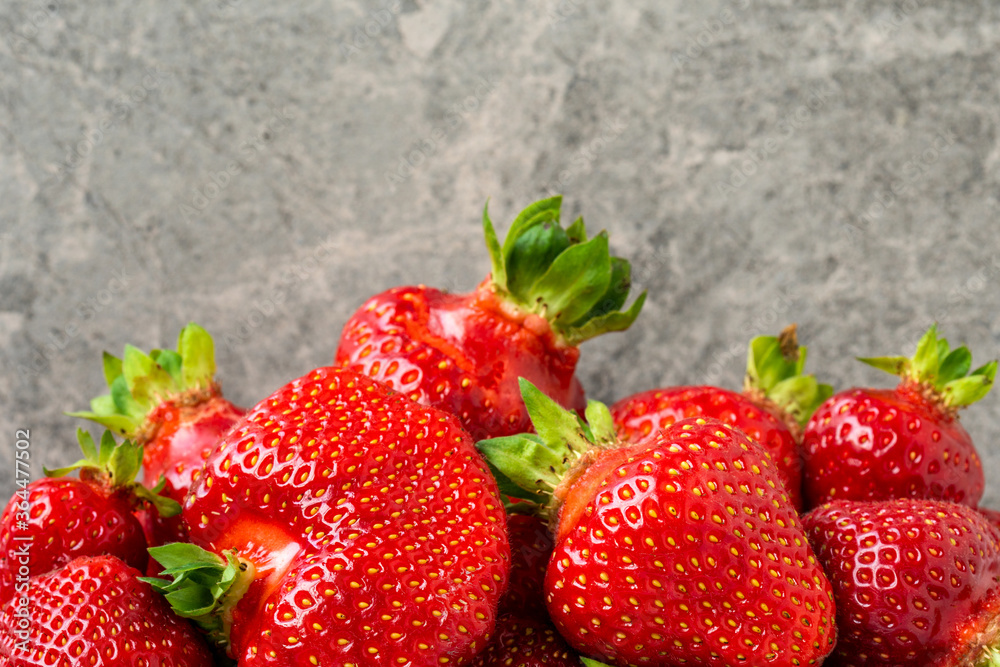 Pile of fresh red ripe strawberries Pile of fresh red ripe strawberries