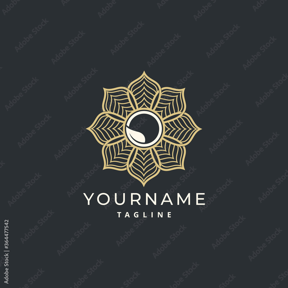 Luxury Ornament Simple Mandala Logo Design