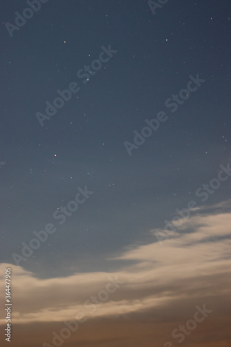 night sky with clouds