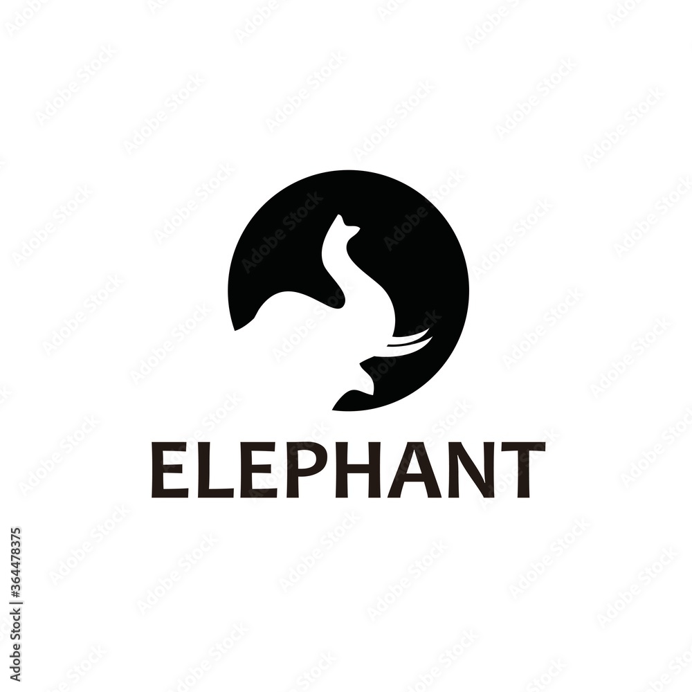 Circle Head Elephant Logo Designs Circle Head Elephant Logo Designs