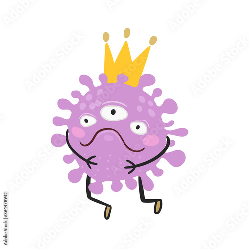 Character shaped cell of a fun virus ikon