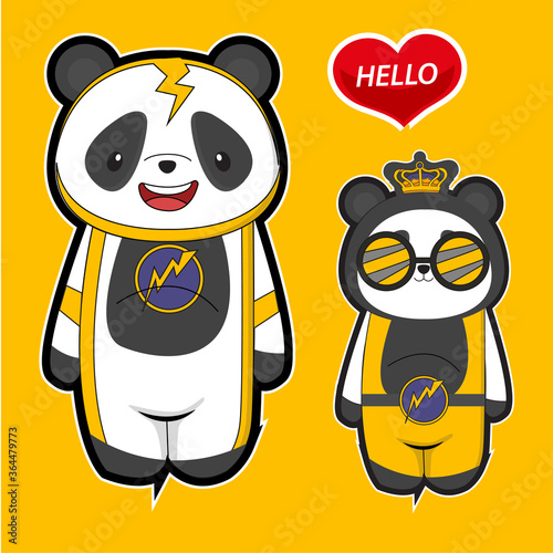 panda cartoon photo