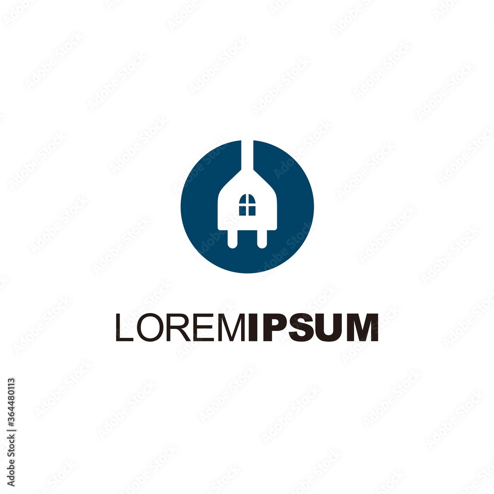 Electric House Icon Logo Design Element Electric House Icon Logo Design Element