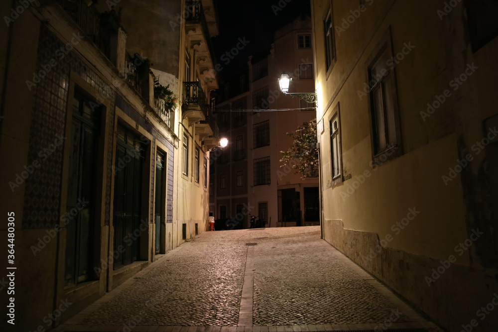 Lisboa Lisbon by night, capital of Portugal
