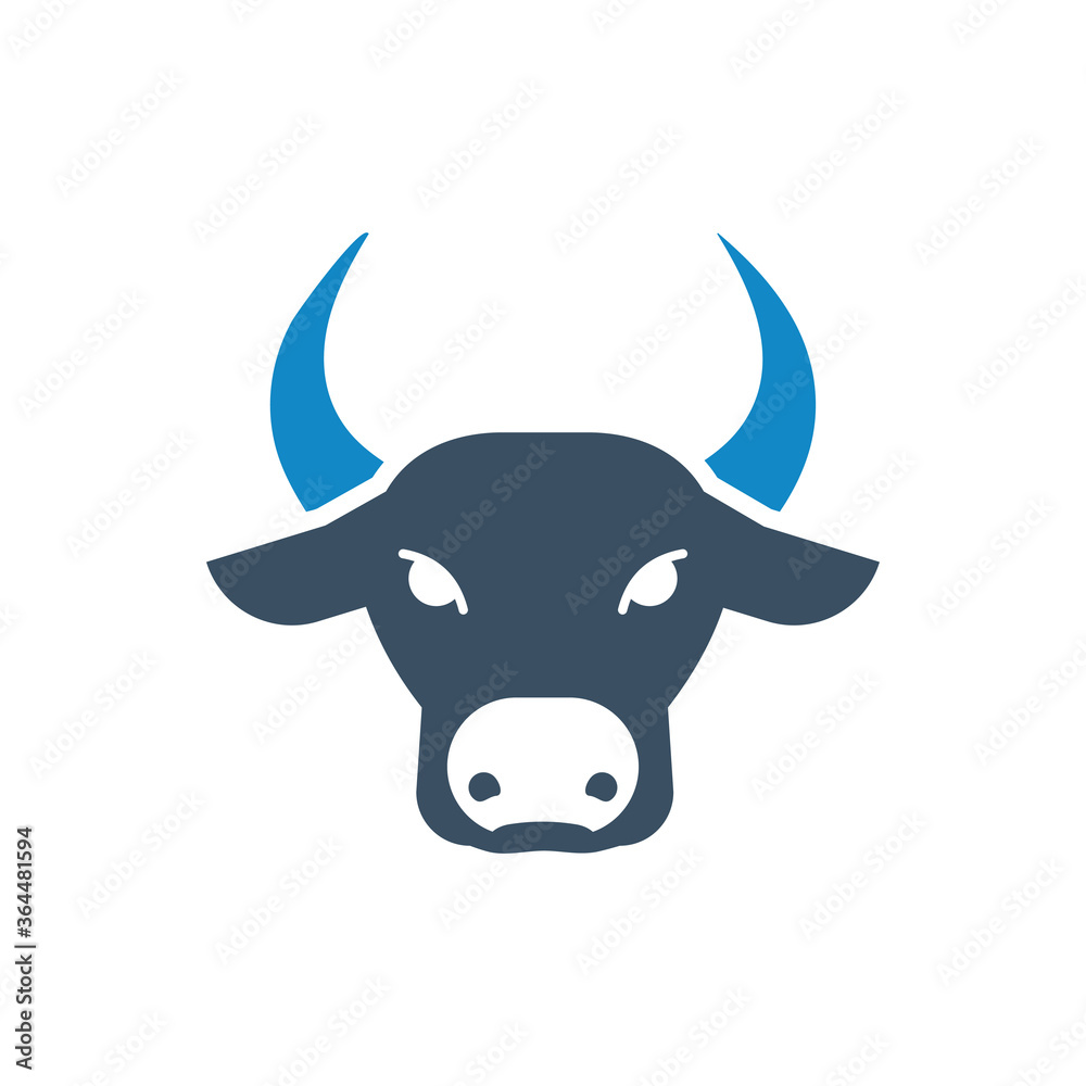 Bull market stock market icon