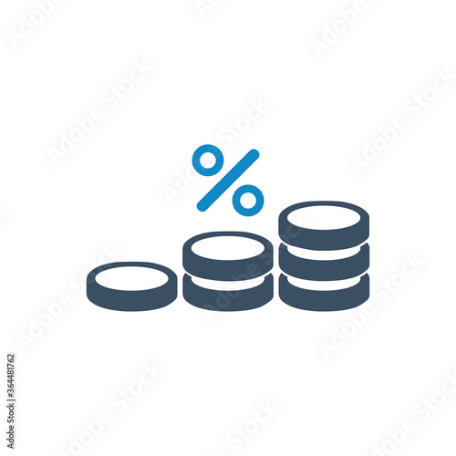 Coins discount icon