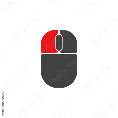 Left mouse button click. Active button left click demonstration