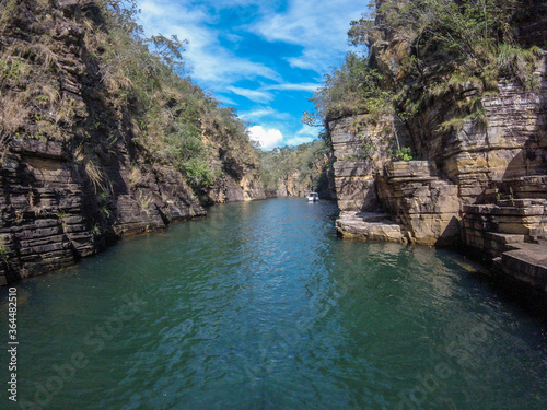 Big canyon at a important lake in Minas Gerais, Brazil.