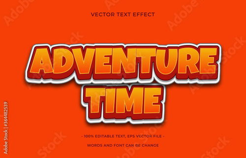 Adventure editable text effect