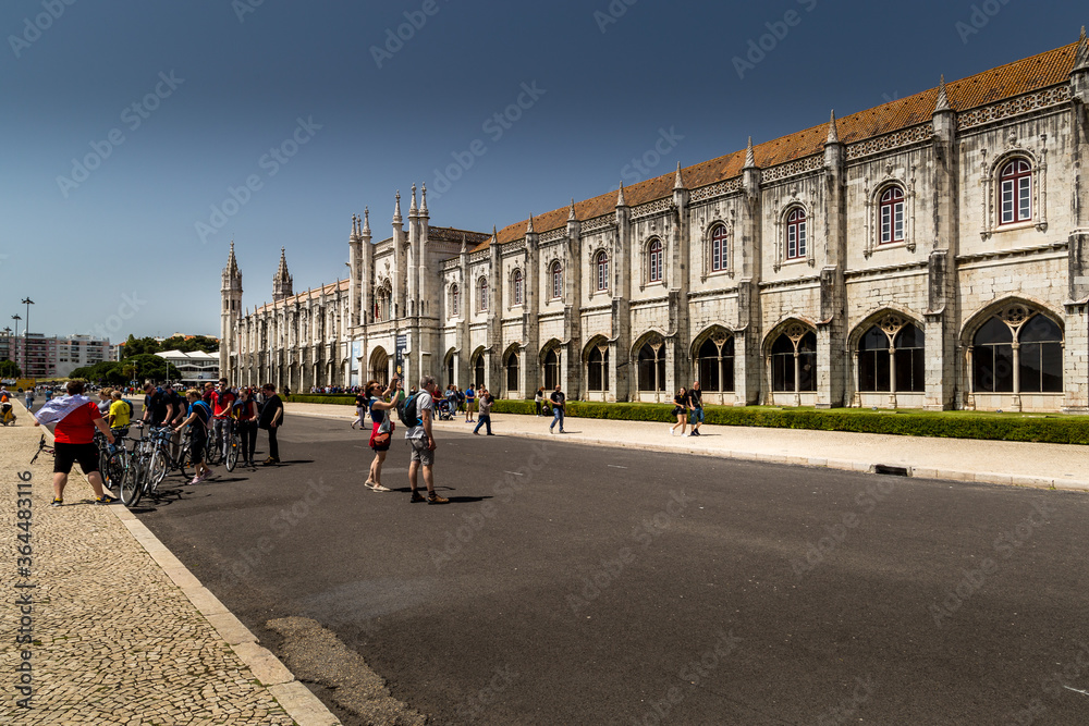 Naklejka premium Belem tower and monastery in Lisboa, Lisbon Portugal