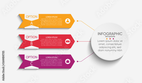 Presentation business abstract background infographic template
