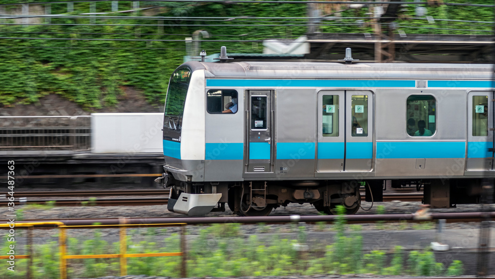 Naklejka premium 通勤電車