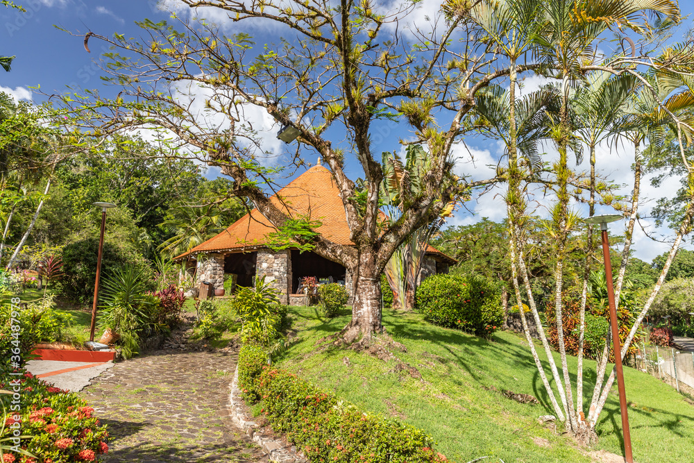 Empress Josephine's Birthplace with ruins of sugar mill it Trois Ilets, Martinique, France Empress Josephine's Birthplace with ruins of sugar mill it Trois Ilets, Martinique, France