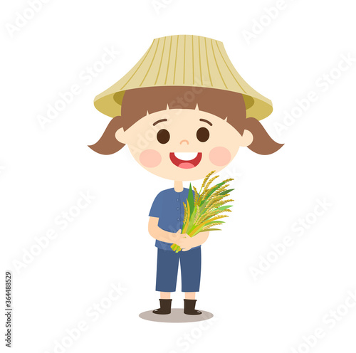 Cartoon  Thai Farmer 