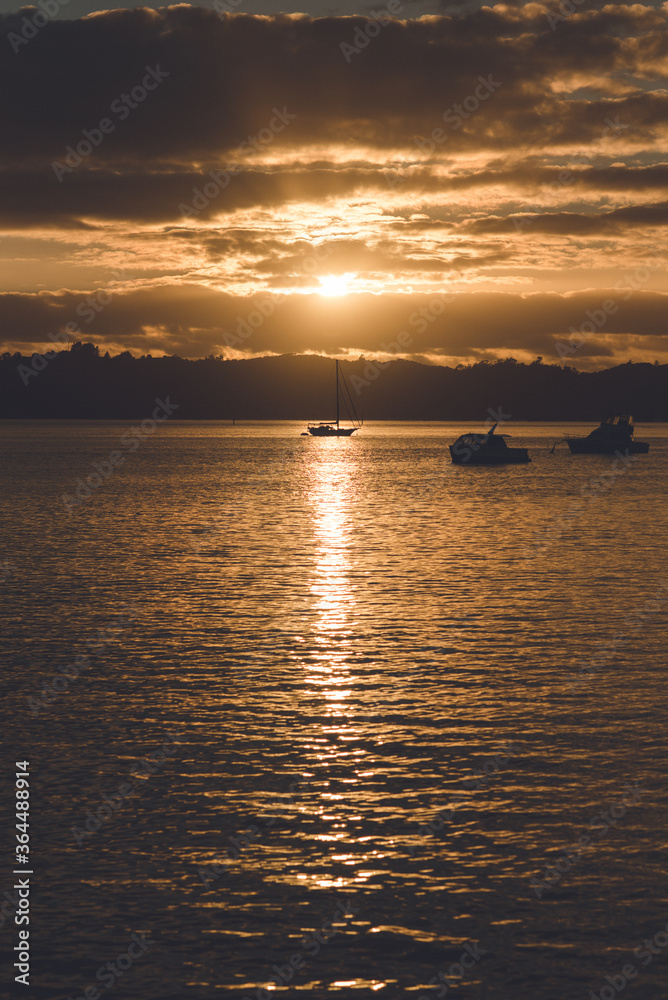 Sunrise in Paihia, bay of islands, northland, New Zealand