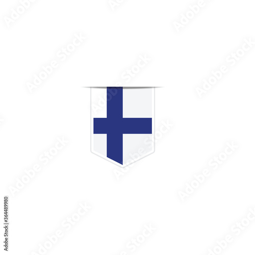 Finland  flag vector. National Simple Finland  flag