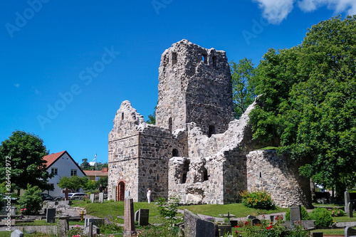 ruins of the St Olof's Church in Sigtuna, Sweden photo