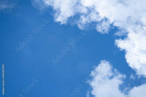 Abstract blue sky and cloud  for background with empty space for text.