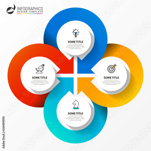 Infographic design template. Creative concept with 4 steps