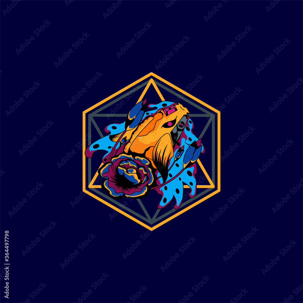 Mecha carp with sacred geometric shapes, suitable for the design of tshirts, posters, cellphone casings etc. Mecha carp with sacred geometric shapes, suitable for the design of tshirts, posters, cellphone casings etc.