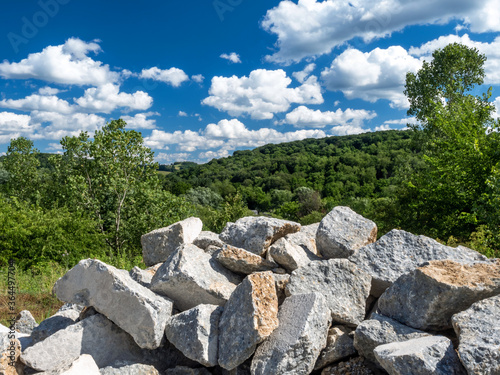 Obraz na plátně Landscape scene in Washington County of Southwest Pennsylvania n